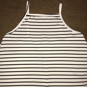 Stripe Print Swing Cami Dress